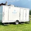 washroom trailer for wedding outside grass