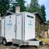 portable luxury toilet trailer